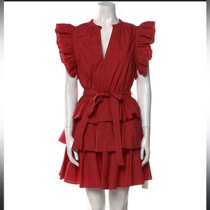 Ulla Johnson Honoria Tiered Mini Ruffle Dress